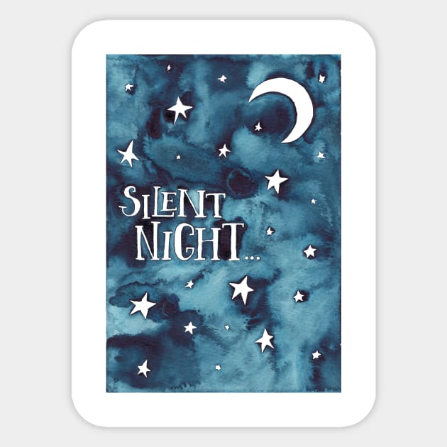 Silent Night Sticker by Elena_ONeill